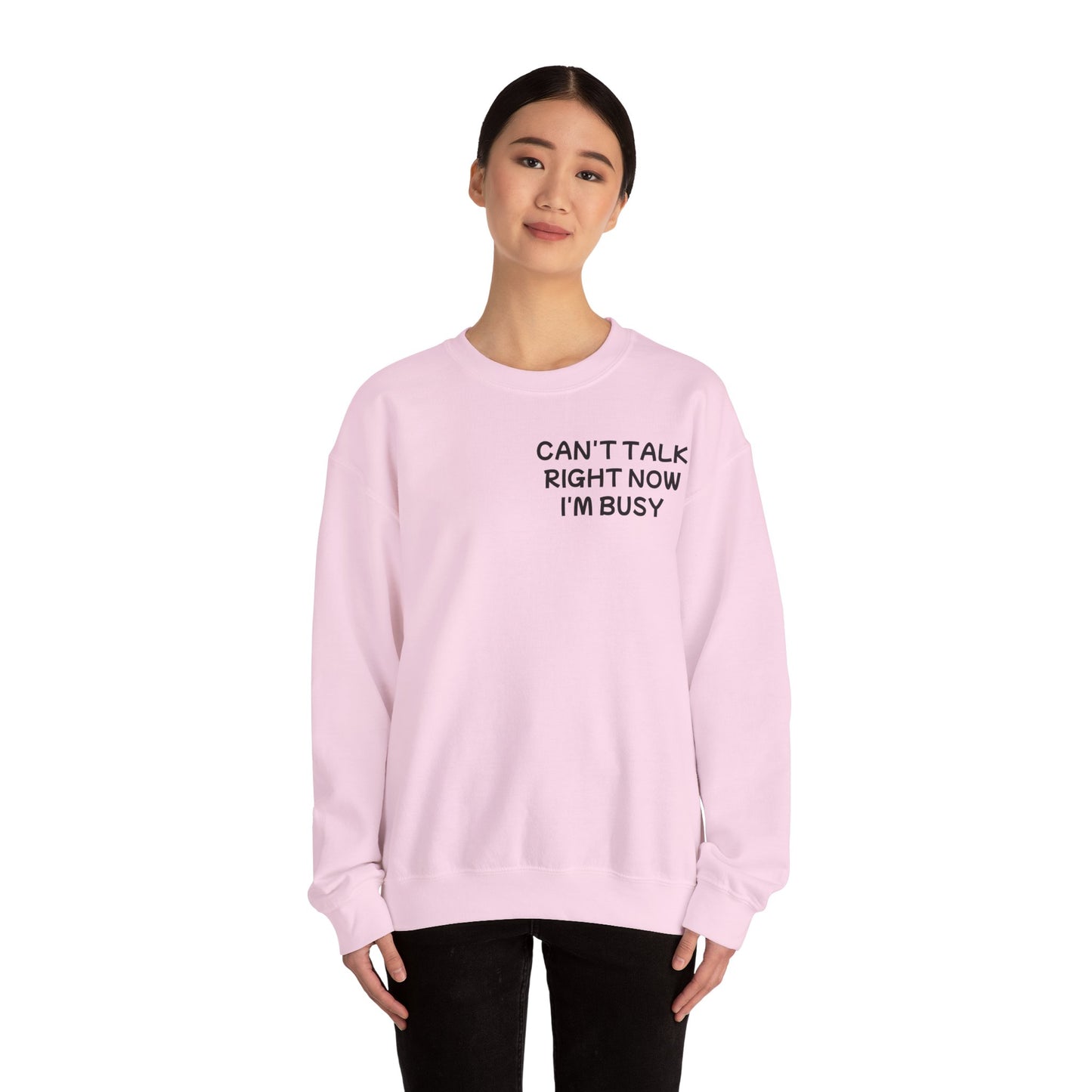 Unisex Heavy Blend™ Crewneck Sweatshirt "Can't talk right now, I'm busy fighting demons in my head"