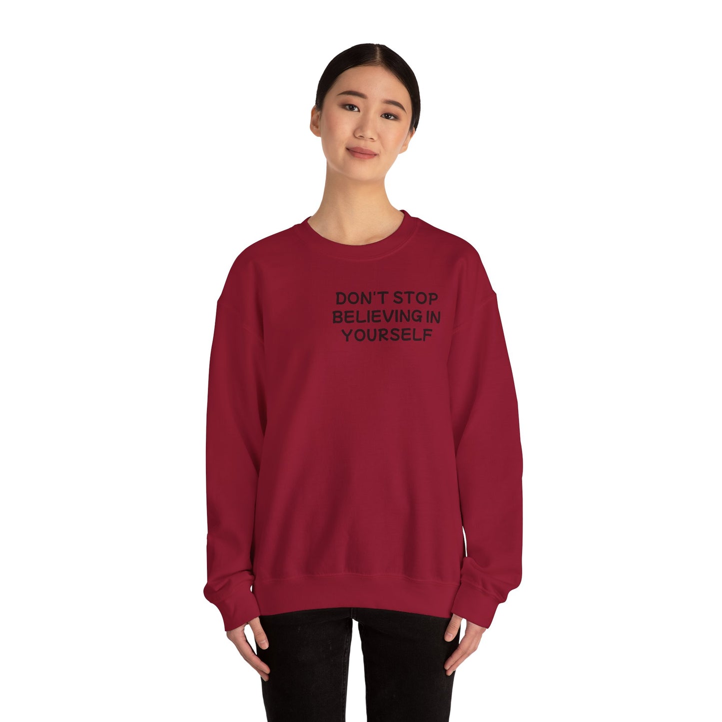 Unisex Heavy Blend™ Crewneck Sweatshirt "Don't stop Believing in Youself"