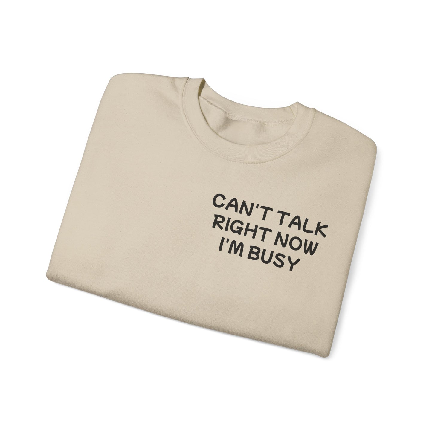 Unisex Heavy Blend™ Crewneck Sweatshirt "Can't talk right now, I'm busy fighting demons in my head"