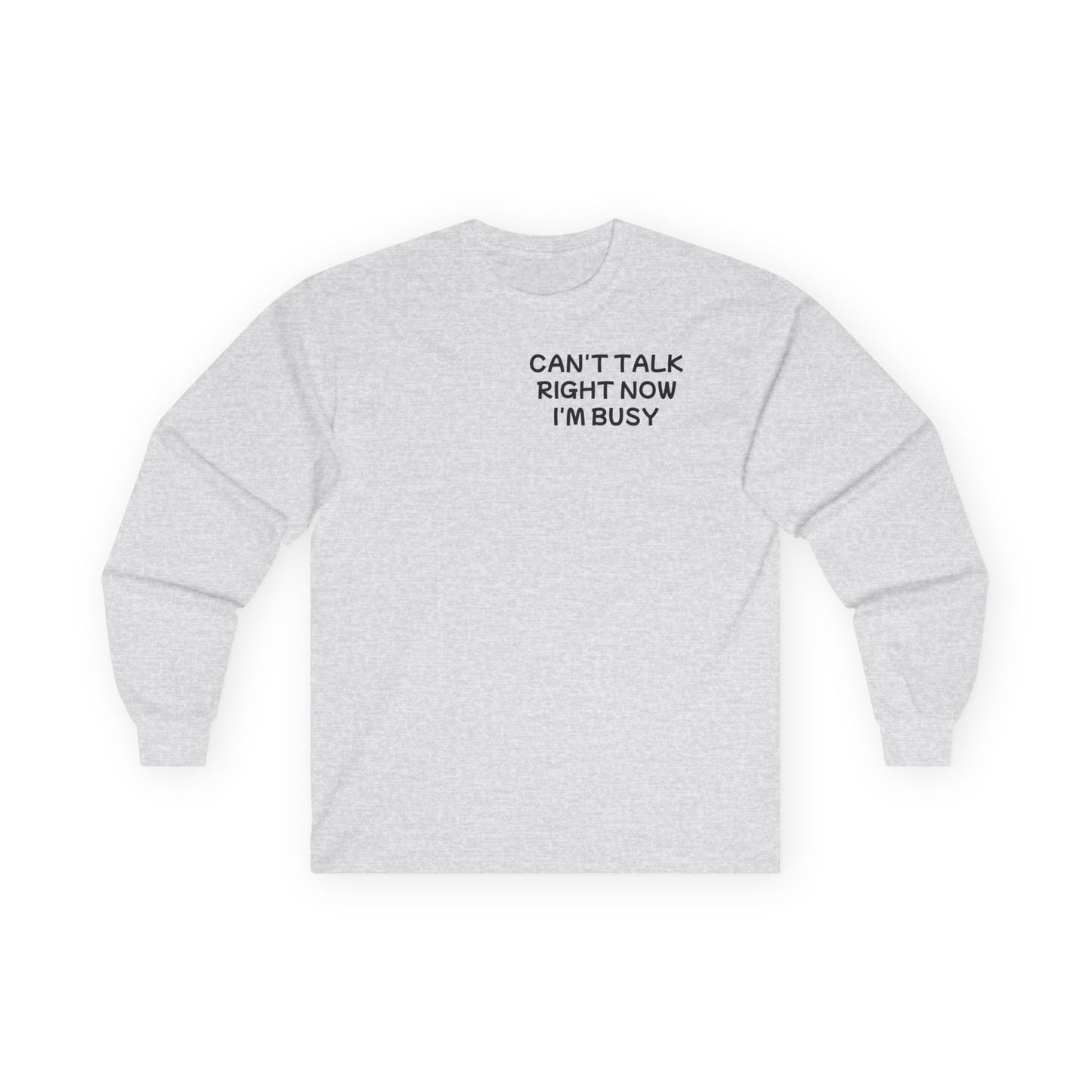 Unisex Ultra Cotton Long Sleeve Tee "Can't talk right now, I'm busy fighting demons in my head"