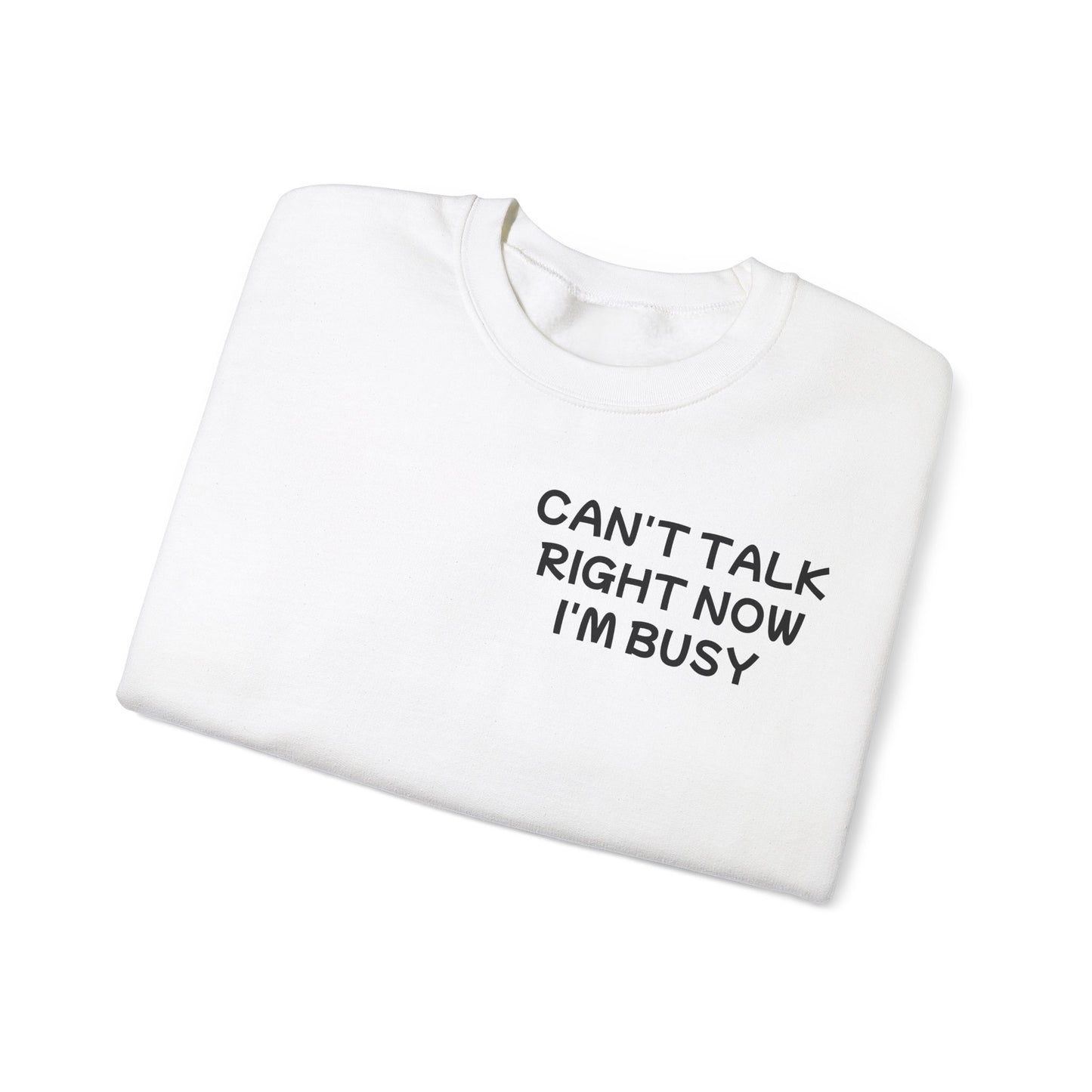 Unisex Heavy Blend™ Crewneck Sweatshirt "Can't talk right now, I'm busy fighting demons in my head"