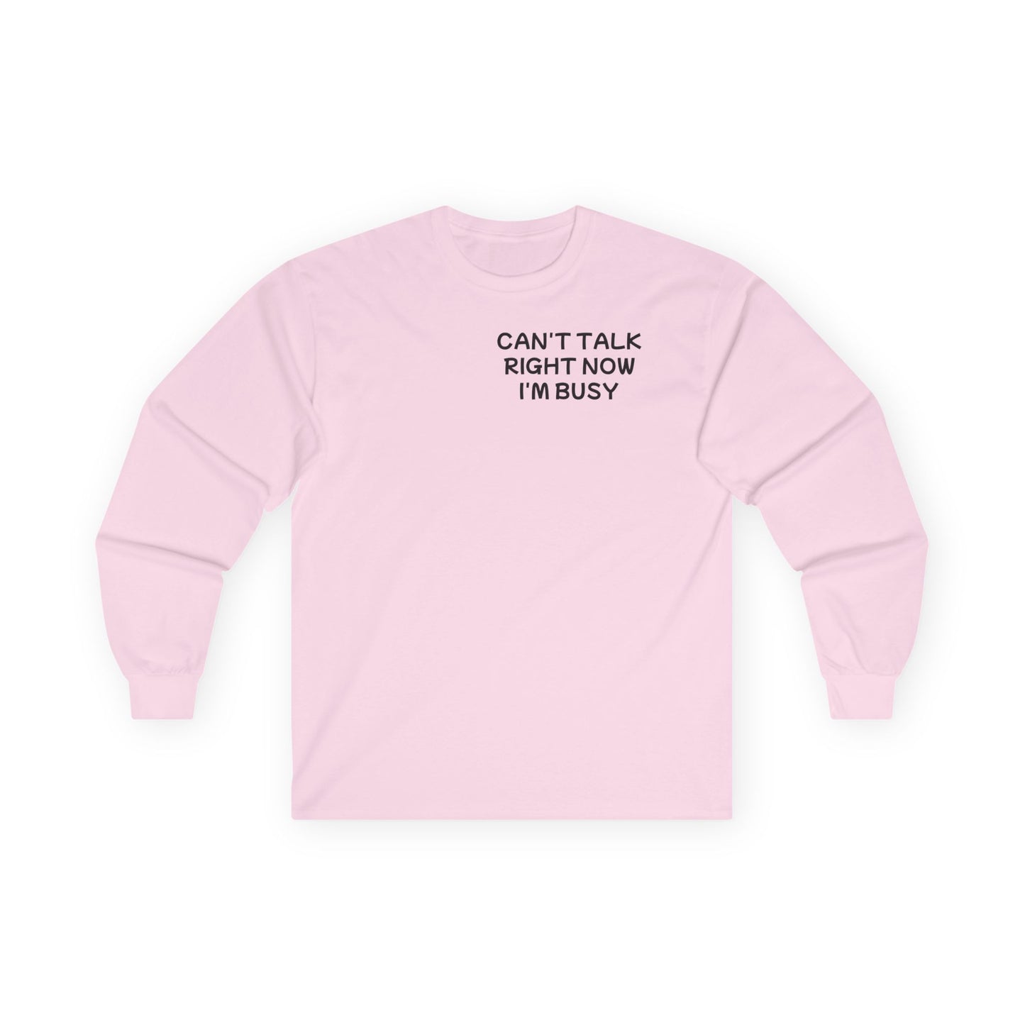 Unisex Ultra Cotton Long Sleeve Tee "Can't talk right now, I'm busy fighting demons in my head"