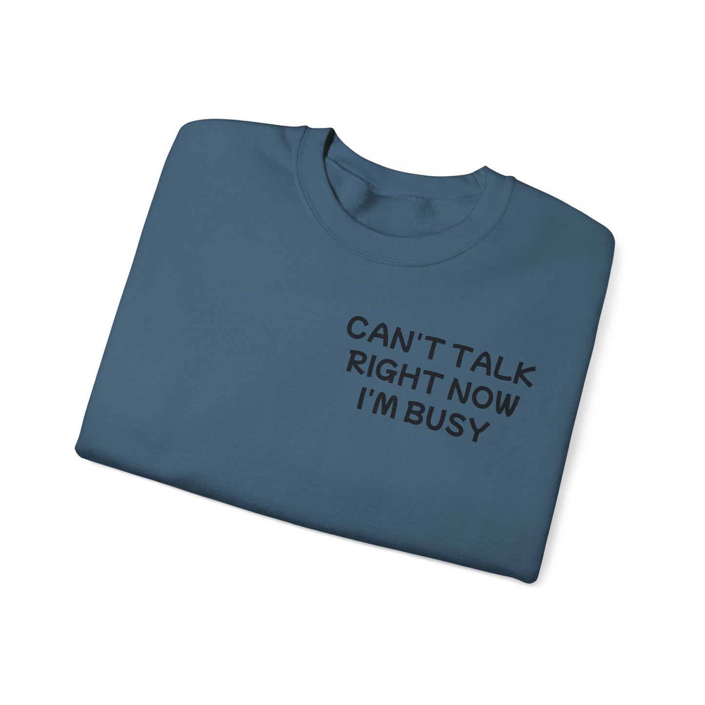 Unisex Heavy Blend™ Crewneck Sweatshirt "Can't talk right now, I'm busy fighting demons in my head"