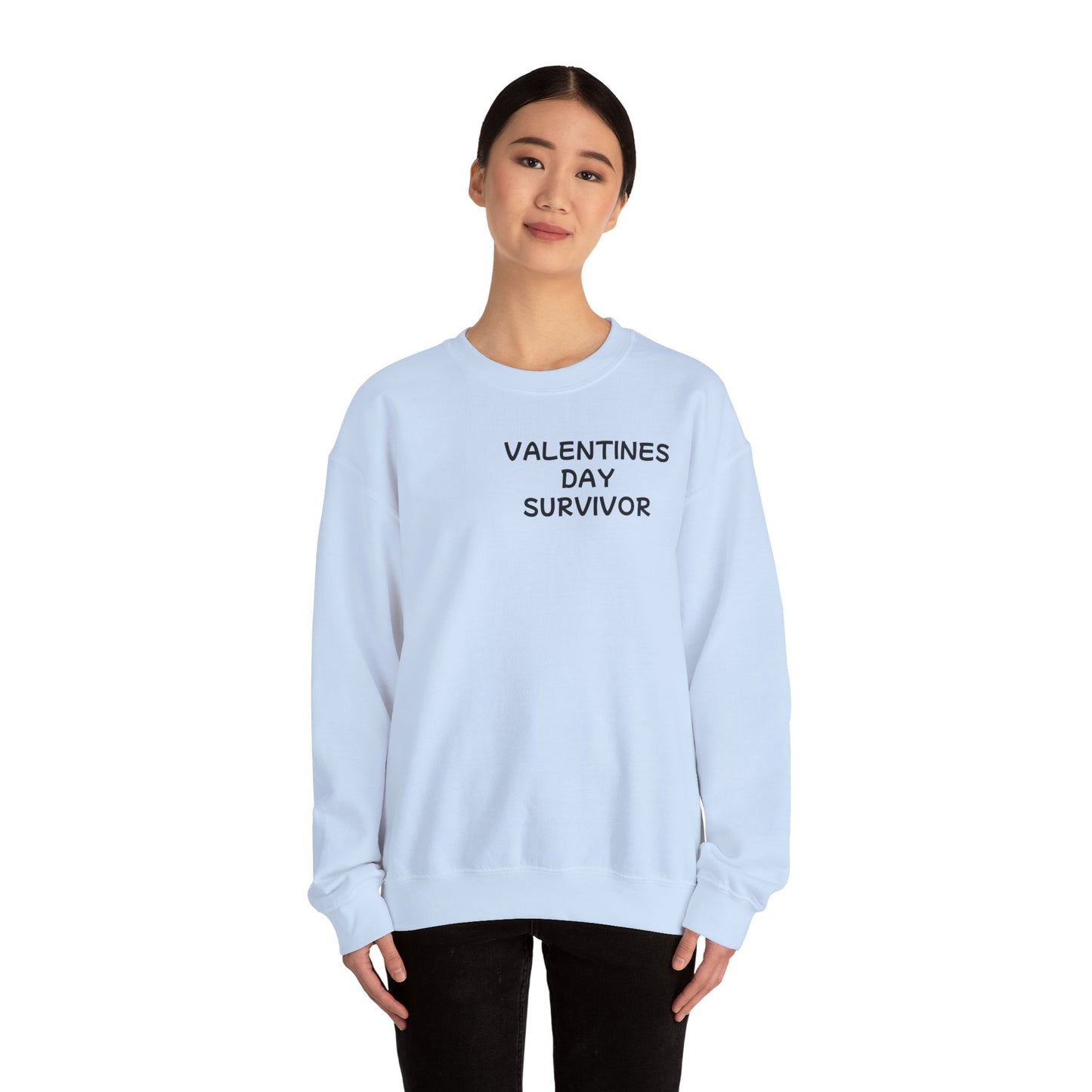 Unisex Heavy Blend™ Crewneck Sweatshirt "Valentines Day Survivor"