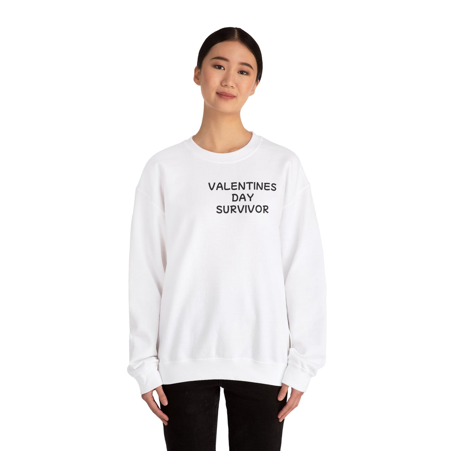 Unisex Heavy Blend™ Crewneck Sweatshirt "Valentines Day Survivor"