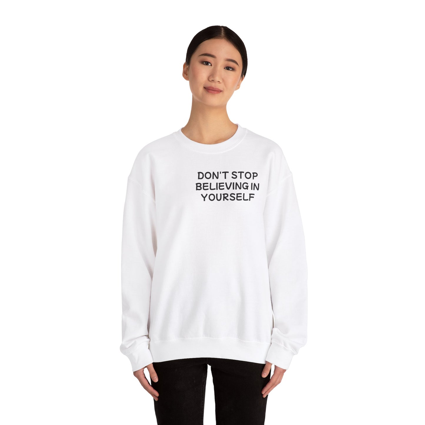 Unisex Heavy Blend™ Crewneck Sweatshirt "Don't stop Believing in Youself"