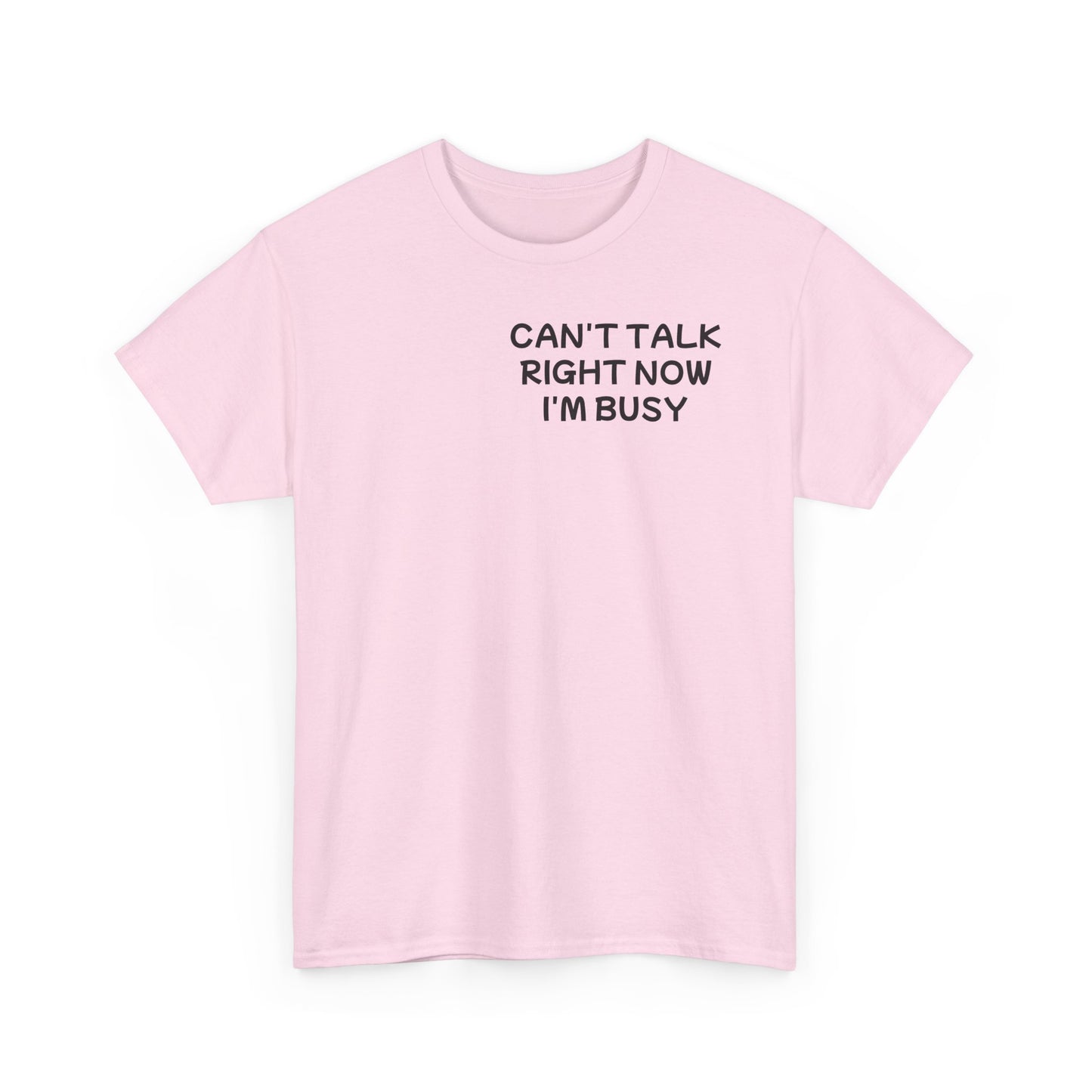 Unisex Heavy Cotton Tee "Can't talk right now, I'm busy fighting demons in my head"