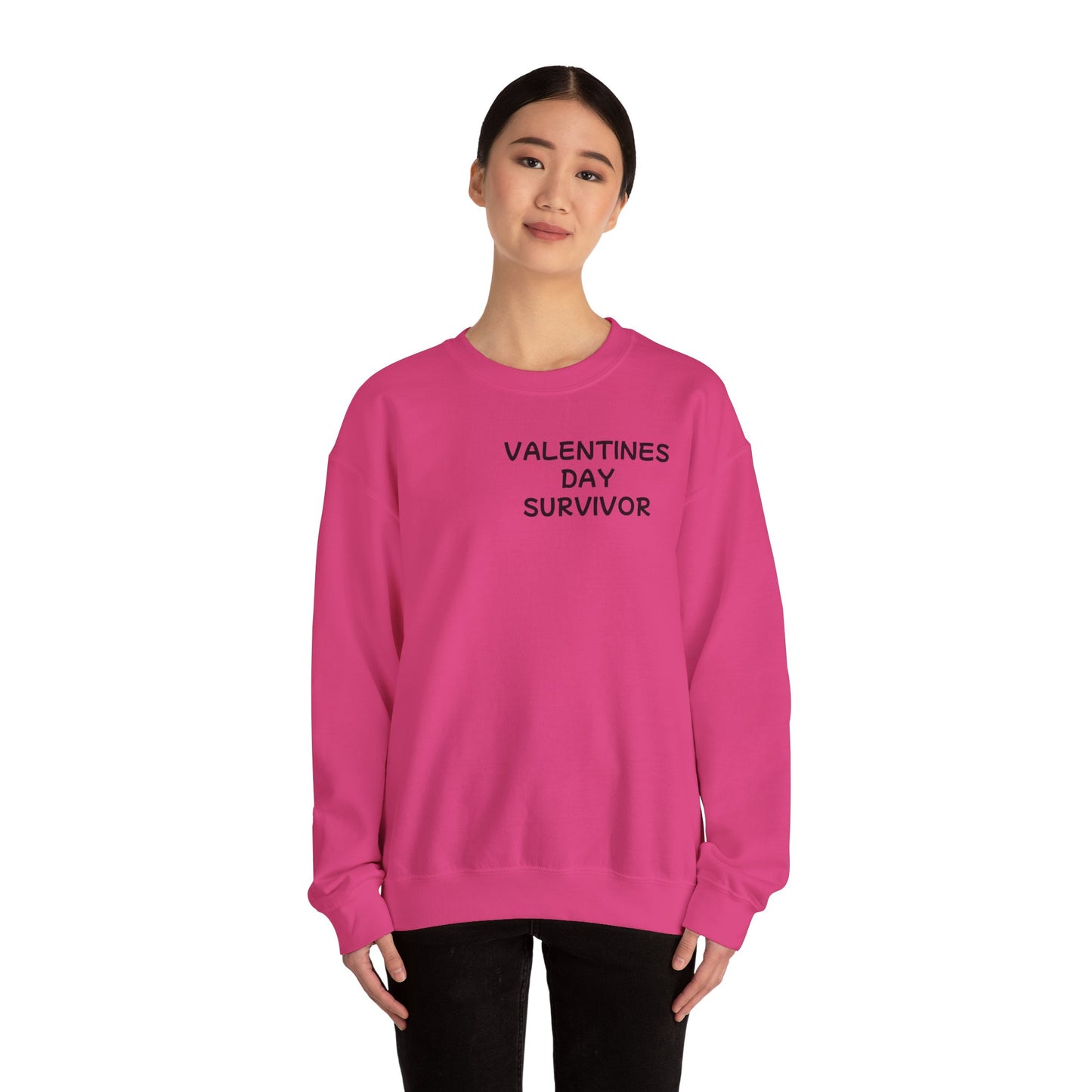 Unisex Heavy Blend™ Crewneck Sweatshirt "Valentines Day Survivor"