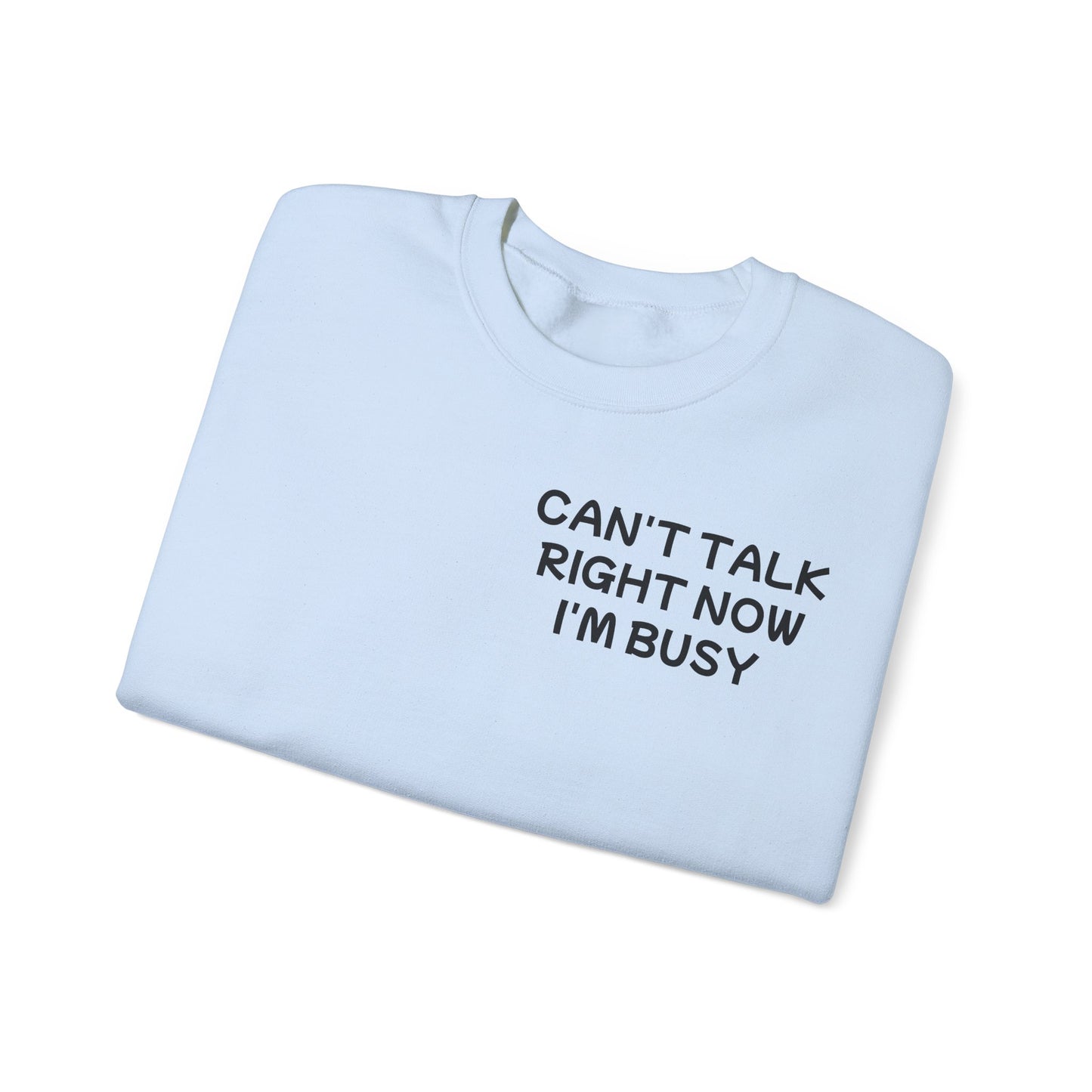 Unisex Heavy Blend™ Crewneck Sweatshirt "Can't talk right now, I'm busy fighting demons in my head"