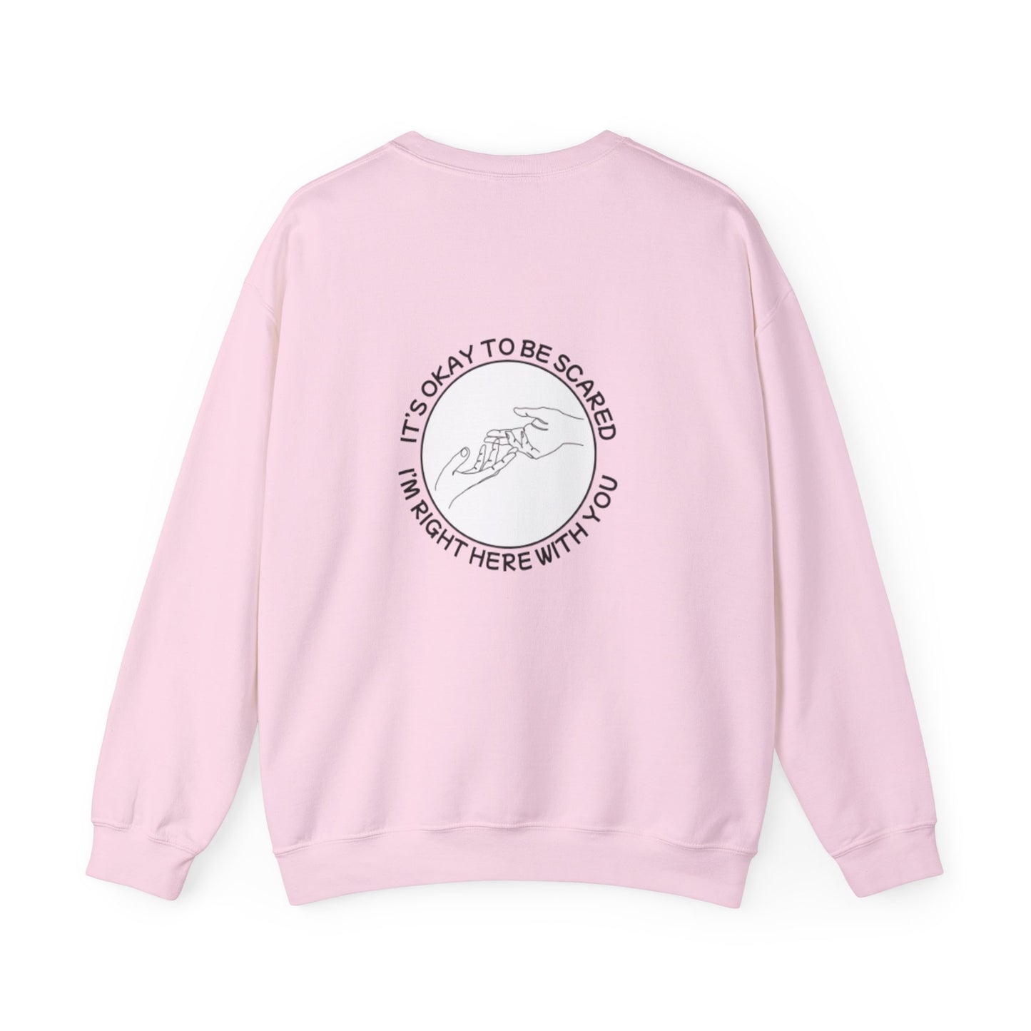 Unisex Heavy Blend™ Crewneck Sweatshirt "It's okay to be scared"