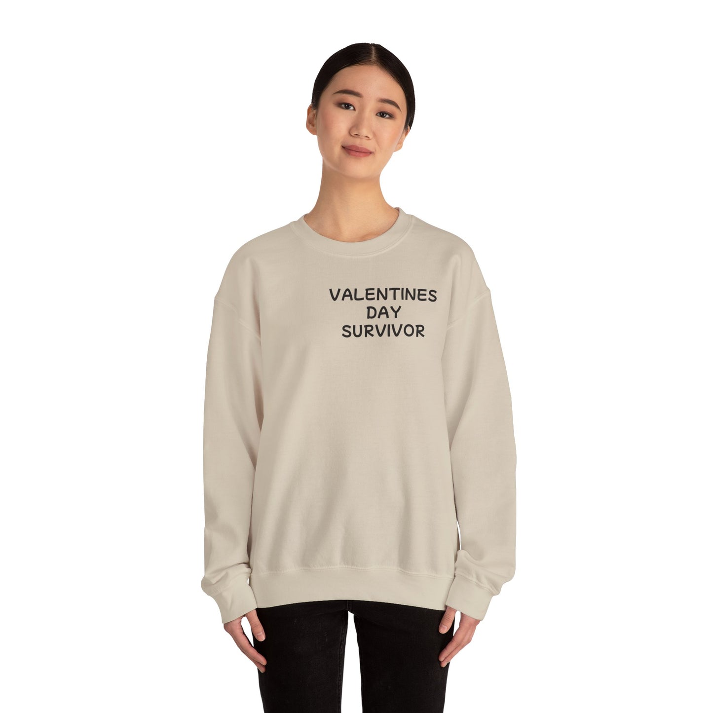 Unisex Heavy Blend™ Crewneck Sweatshirt "Valentines Day Survivor"