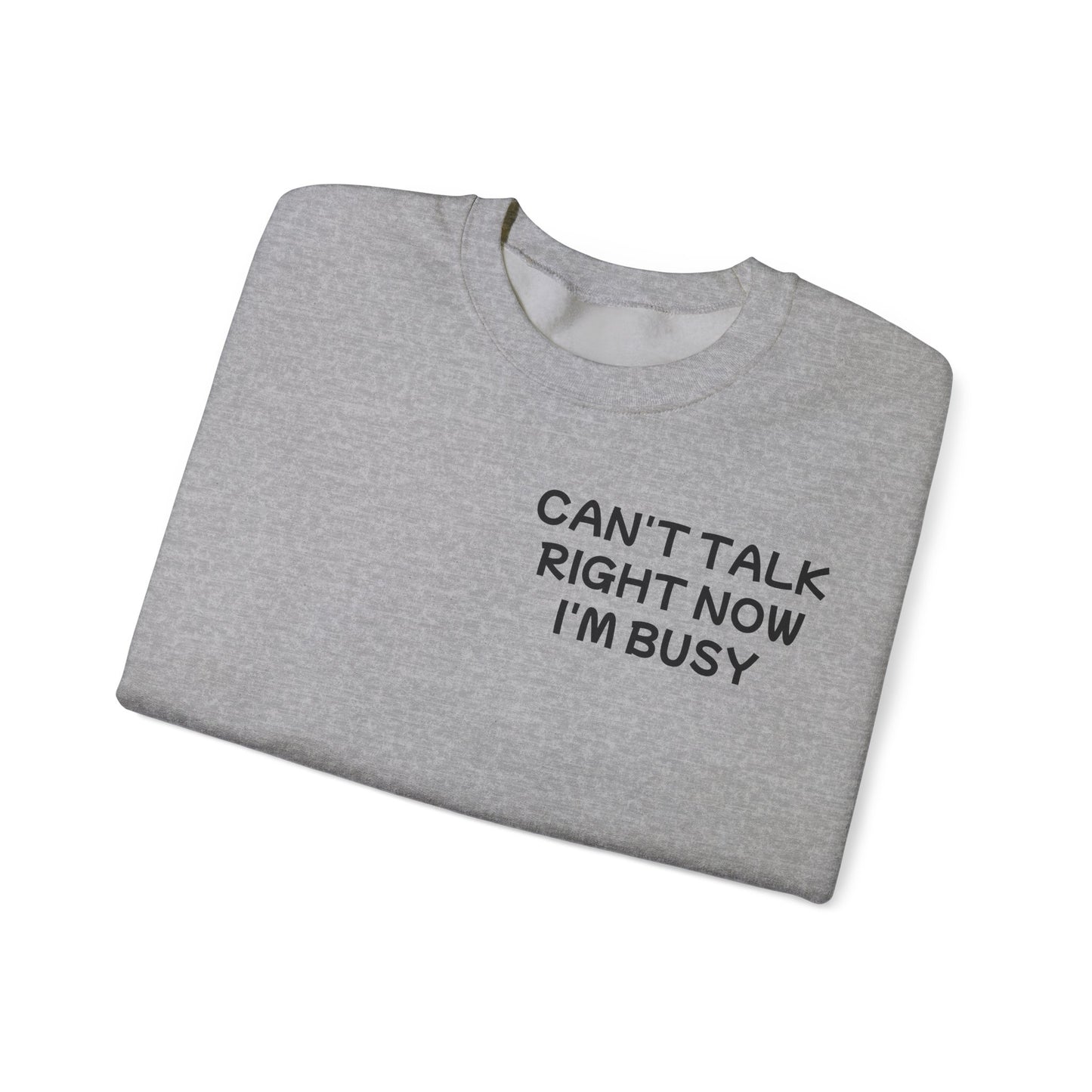 Unisex Heavy Blend™ Crewneck Sweatshirt "Can't talk right now, I'm busy fighting demons in my head"