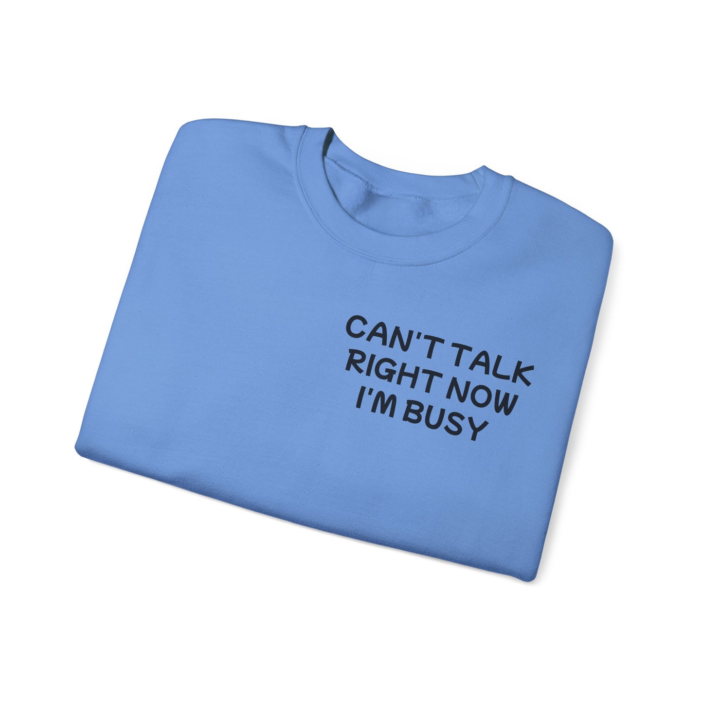 Unisex Heavy Blend™ Crewneck Sweatshirt "Can't talk right now, I'm busy fighting demons in my head"