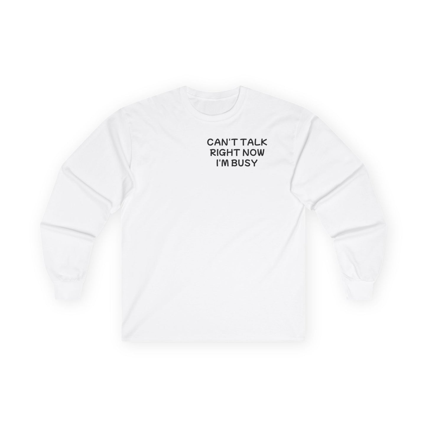 Unisex Ultra Cotton Long Sleeve Tee "Can't talk right now, I'm busy fighting demons in my head"